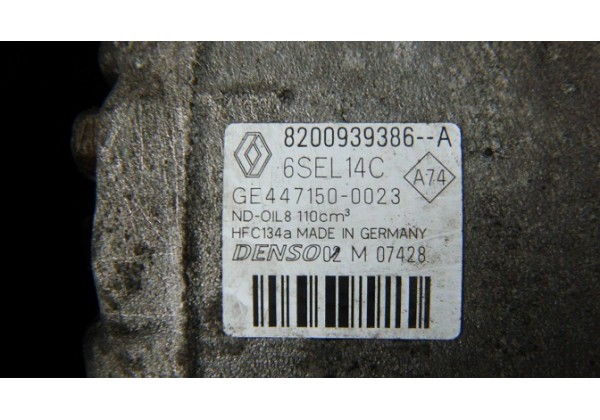 Компресор кондиціонера Renault Megane III, Scenic III, 1.5 DCi, 1.6 16V, 8200939386